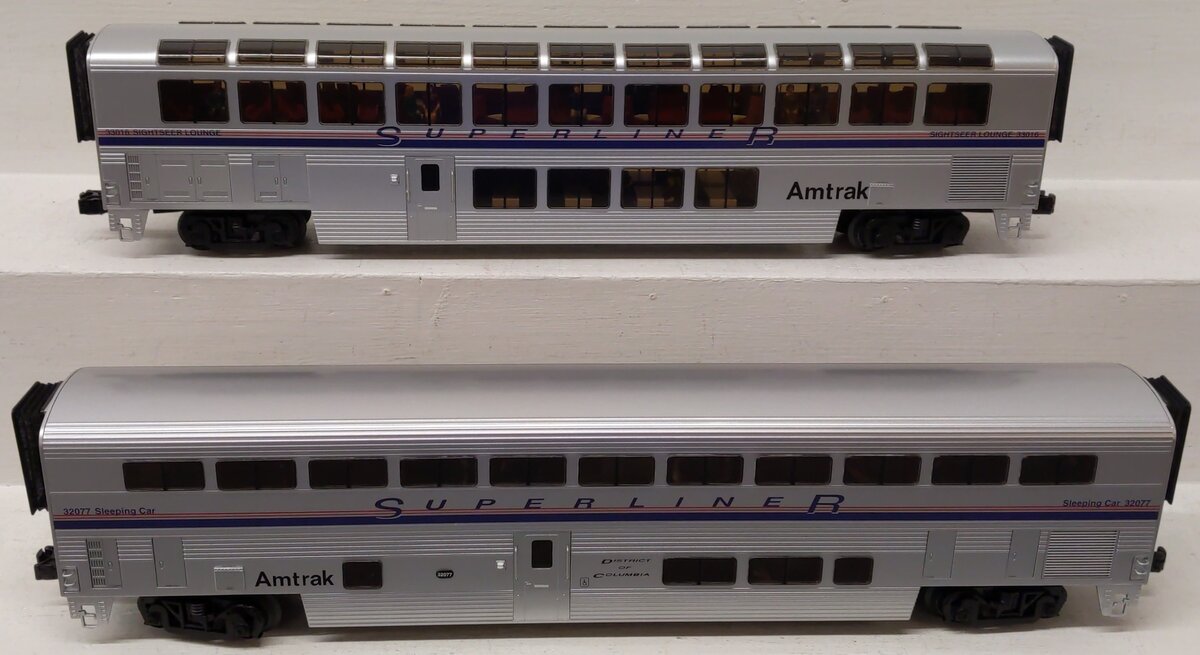 Lionel 6-29165 O Amtrak Superliner Passenger Set (Pack of 2) EX/Box
