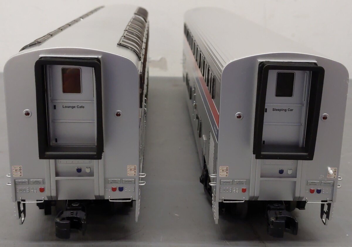Lionel 6-15314 O Amtrak Superliner Lounge/Café & Sleeper (Set of 2) EX/Box