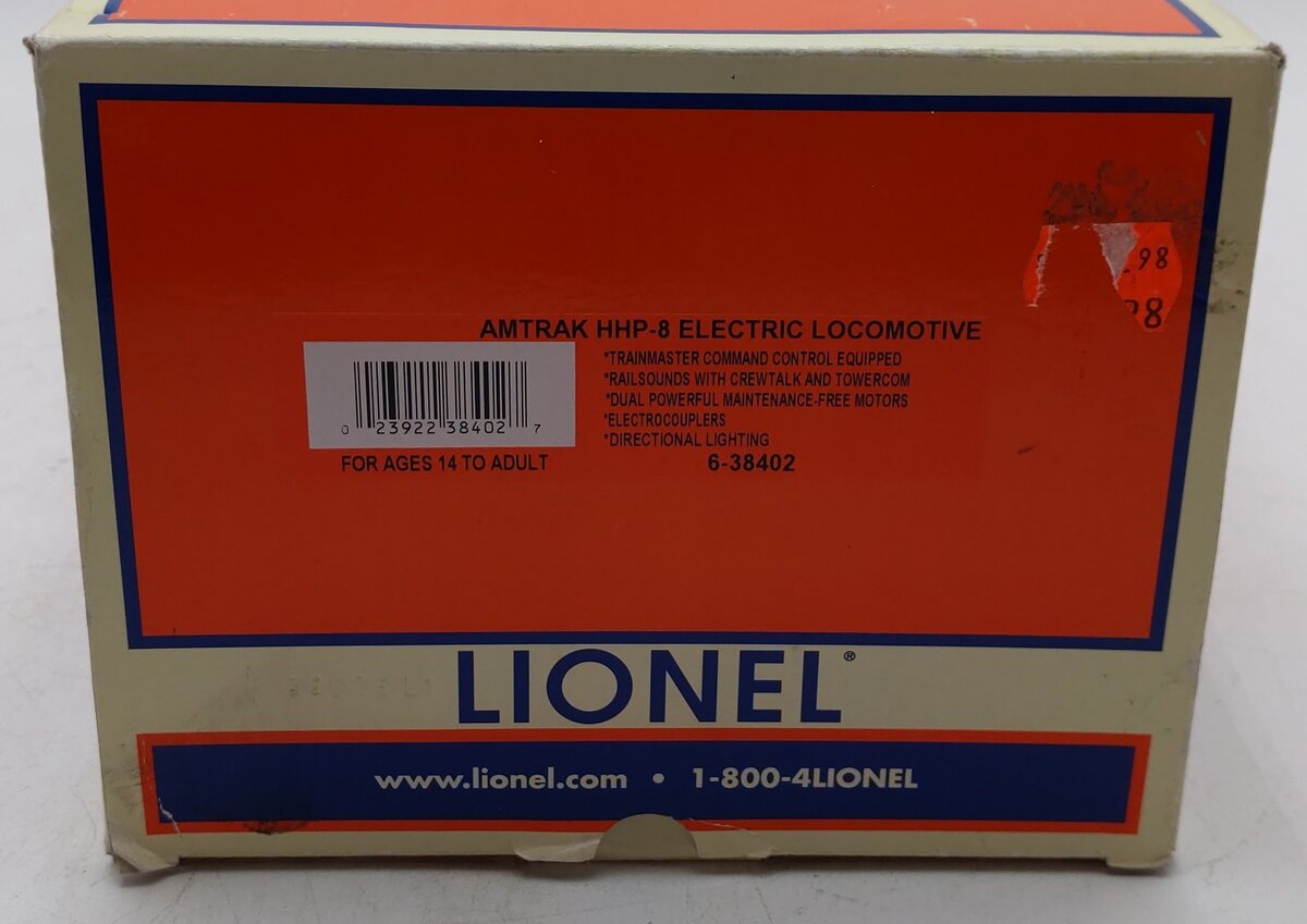 Lionel 6-38402 O Amtrak HHP-8 Powered Electric Locomotive w/RailSounds #664 EX/Box