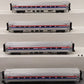 MTH 20-6519 O Amtrak Amfleet Passenger Car Set (Set of 4) EX/Box