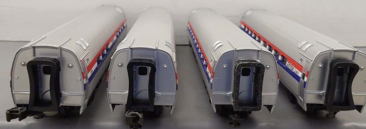 MTH 20-6519 O Amtrak Amfleet Passenger Car Set (Set of 4)/Box