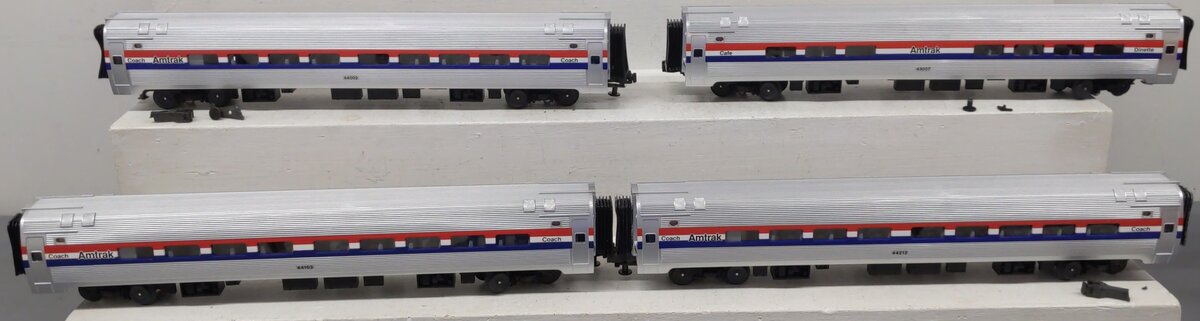MTH 20-6519 O Amtrak Amfleet Passenger Car Set (Set of 4)/Box