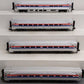 MTH 20-6519 O Amtrak Amfleet Passenger Car Set (Set of 4) VG/Box