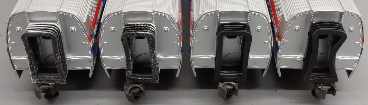 MTH 20-6519 O Amtrak Amfleet Passenger Car Set (Set of 4) VG/Box