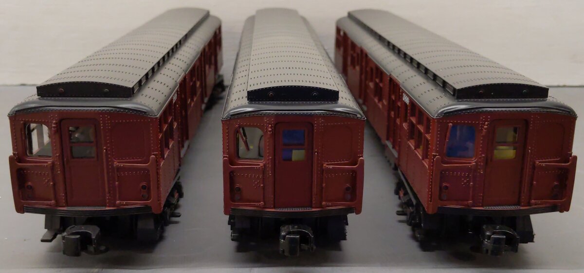 MTH 20-2675-3 O BMT 2500 Series 3-Car Subway Set Add-On Non-Powered (Set of 3) EX/Box