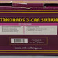 MTH 20-2675-3 O BMT 2500 Series 3-Car Subway Set Add-On Non-Powered (Set of 3) EX/Box