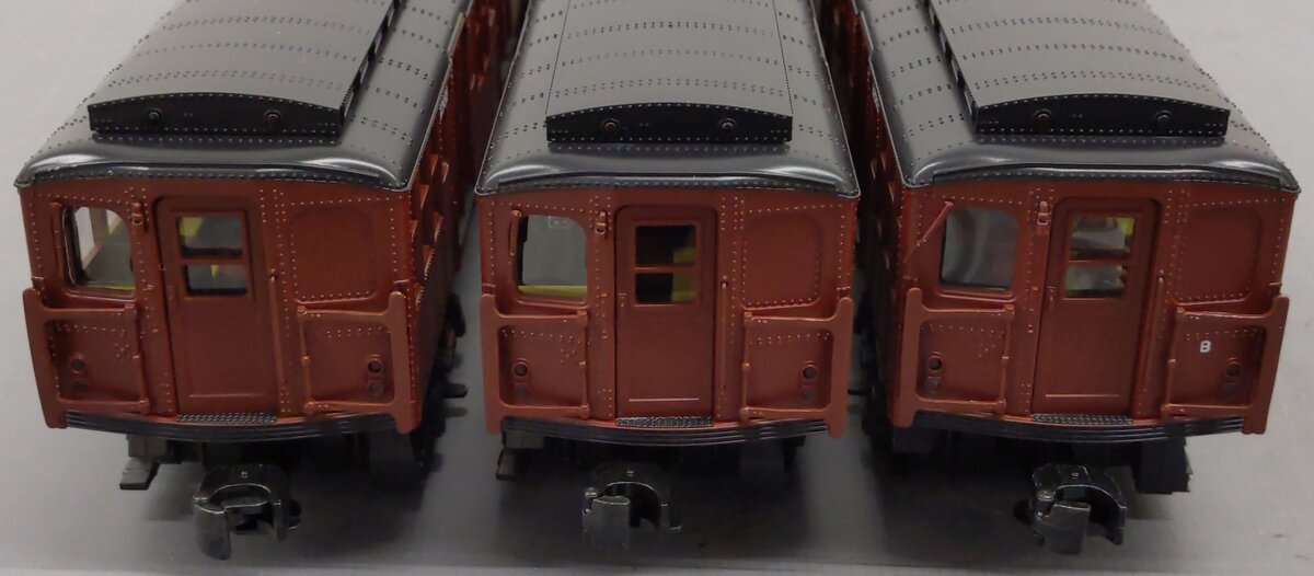 MTH 20-2675-3 O BMT 2500 Series 3-Car Subway Set Add-On Non-Powered (Set of 3) EX/Box