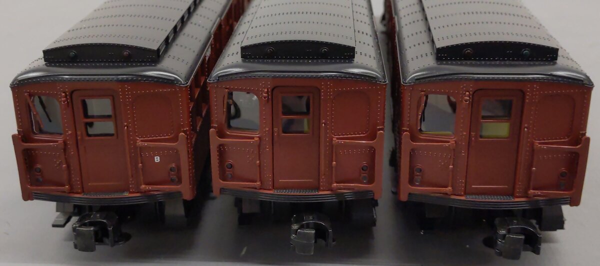 MTH 20-2675-3 O BMT 2500 Series 3-Car Subway Set Add-On Non-Powered (Set of 3) EX/Box