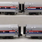 MTH 20-6524 O Gauge Amtrak Superliner Passenger Car Set VG/Box