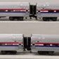 MTH 20-6524 O Gauge Amtrak Superliner Passenger Car Set VG/Box