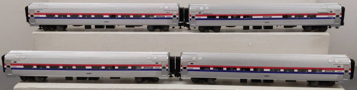 MTH 20-6524 O Gauge Amtrak Superliner Passenger Car Set VG/Box