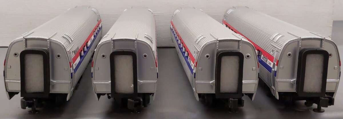 MTH 20-6524 O Gauge Amtrak Superliner Passenger Car Set VG/Box