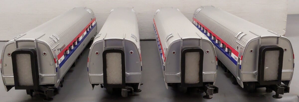 MTH 20-6524 O Gauge Amtrak Superliner Passenger Car Set VG/Box