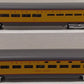 MTH 20-6606 O Gauge Union Pacific 70' Aluminum Slpr/Diner Passenger 2-Car Set LN/Box