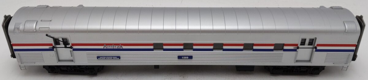 MTH 20-68198 O Scale Amtrak 70' Streamlined RPO Passenger Car (Ribbed Sided) EX/Box