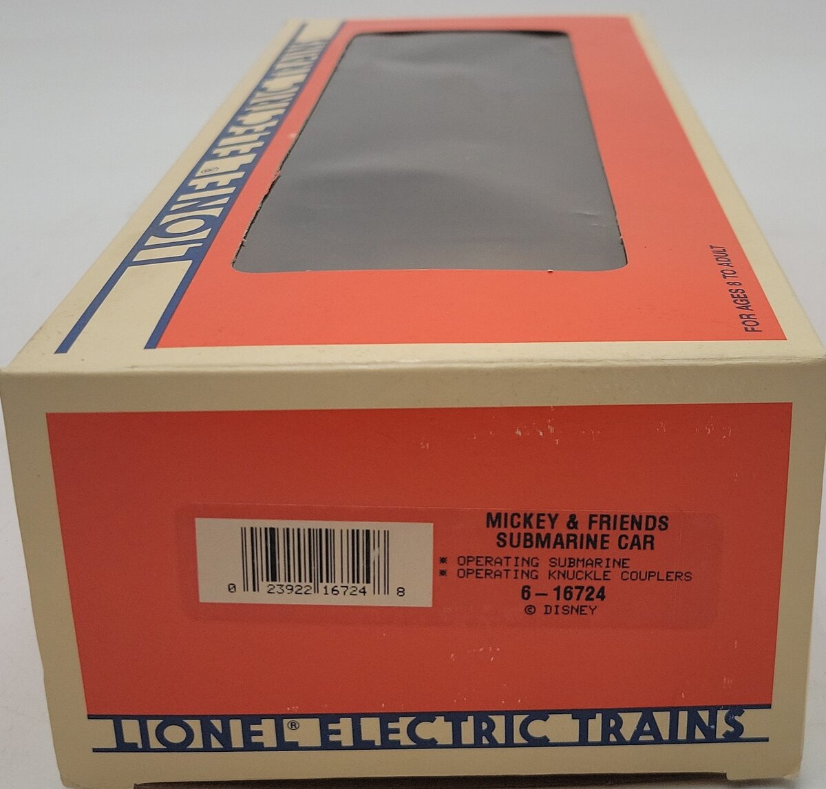 Lionel 6-16724 O Gauge Disney Mickey & Friends Submarine Car EX/Box