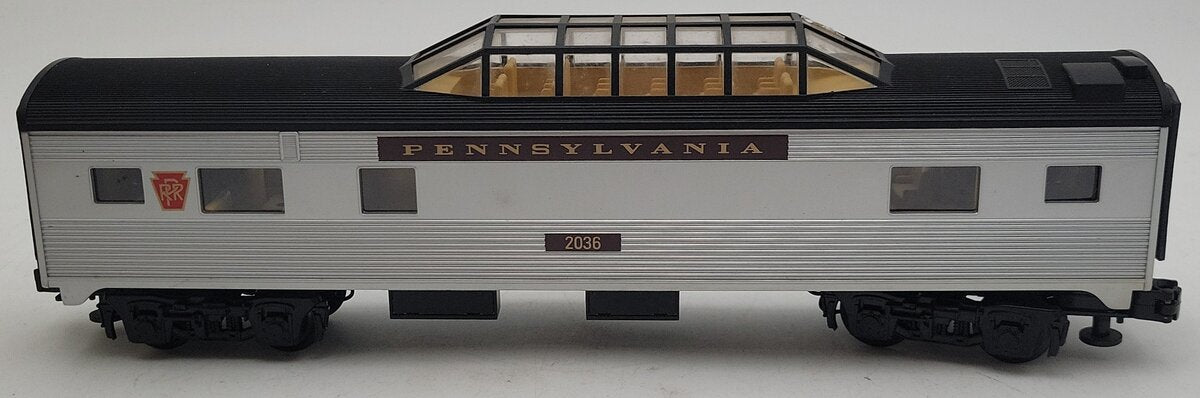 MTH 30-6070S O Pennsylvania Streamlined Vista Dome Car #2036 EX/Box
