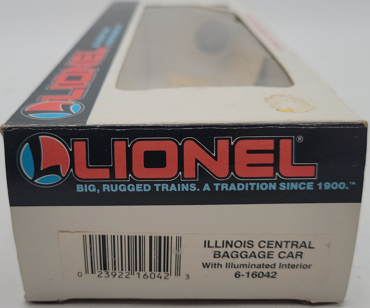 Lionel 6-16042 O Gauge Illinois Central Baggage Car EX/Box