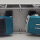 MTH 30-7666 O Gauge Auto Carrier w Two 1967 Camaros & Two 1967 Shelby Mustangs EX/Box