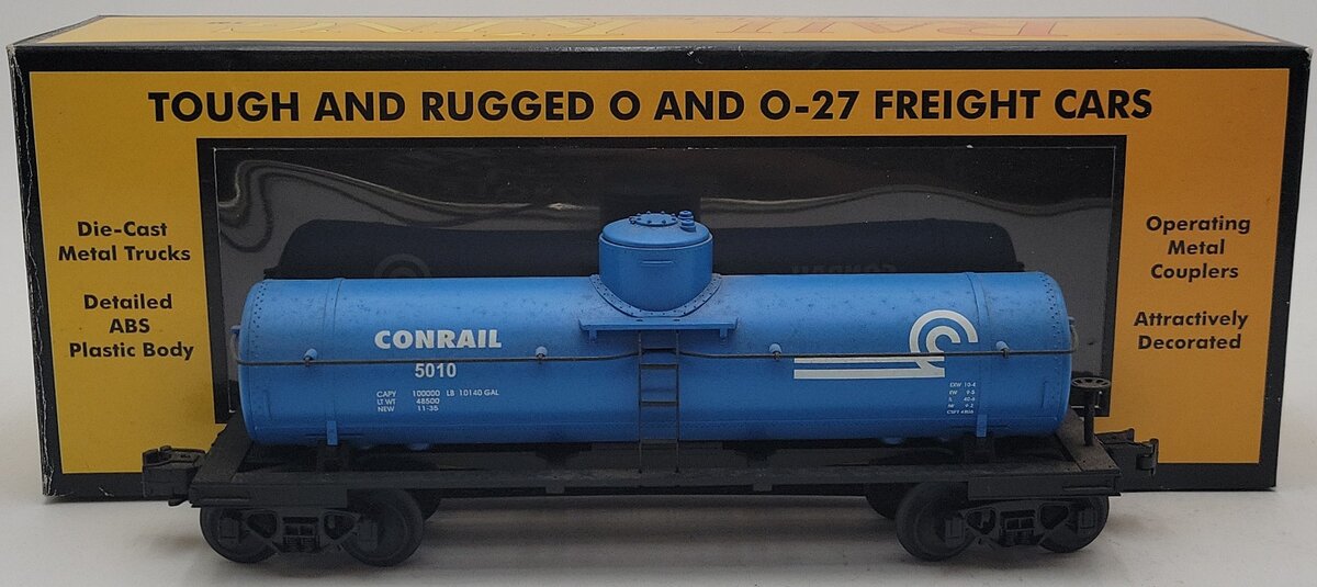 MTH 30-7305 O Gauge Conrail Semi-Scale Tank Car #5010 EX/Box