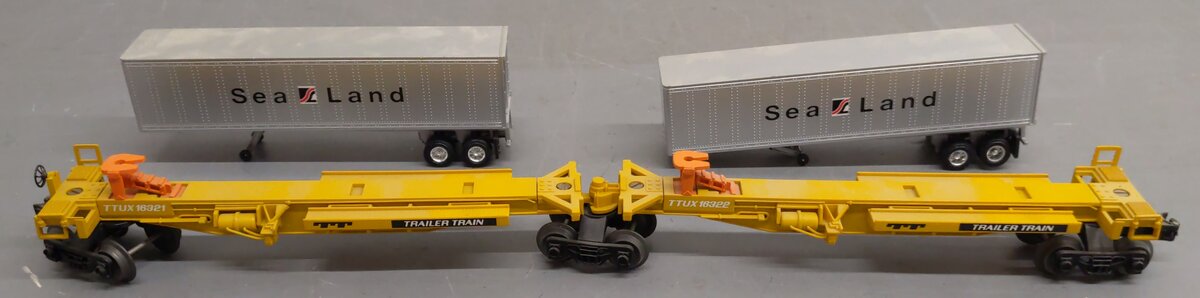 Lionel 6-16322 O Gauge TTUX Flatcar with 2 Sealand Trailers #16321, #16322 EX/Box