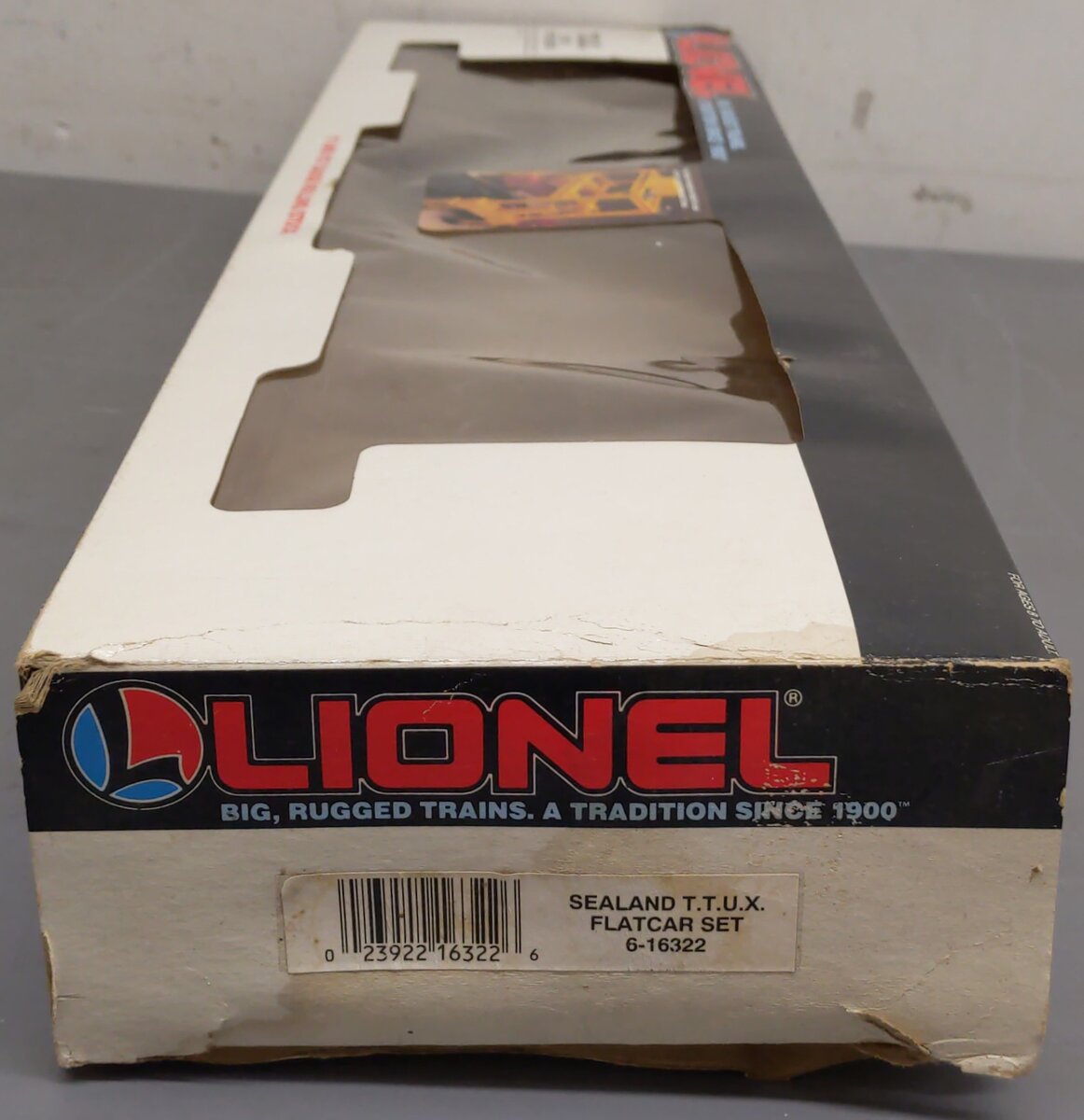 Lionel 6-16322 O Gauge TTUX Flatcar with 2 Sealand Trailers #16321, #16322 EX/Box
