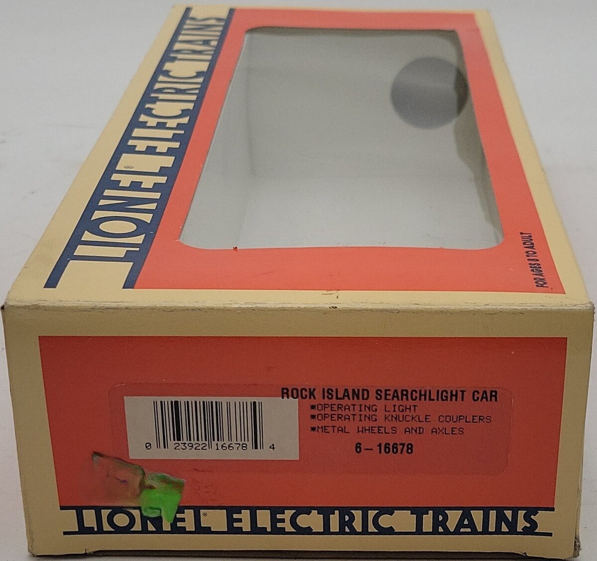Lionel 6-16678 O Gauge Rock Island Searchlight Car VG/Box