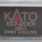 Kato 137-2001 N Scale Pennsylvania Railroad GG-1 Electric Locomotive #4935 EX/Box