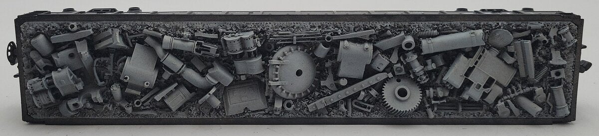 MTH 30-7214 O Gauge Chesapeake & Ohio Gondola w/ Scrap Load #31722 EX