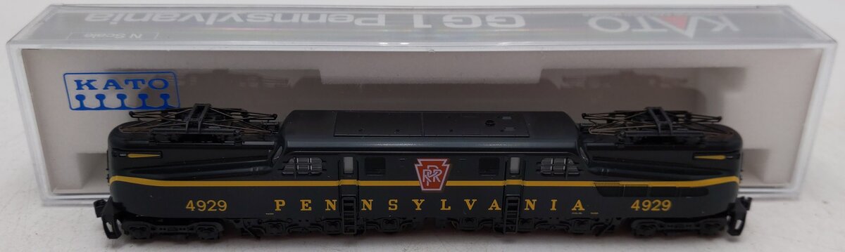 Kato 137-2012 PRR Green Single Stripe GG-1 Electric Locomotive #4929 EX/Box