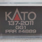 Kato 137-2011 PRR GG-1 Green/Single Stripe #4889  EX/Box