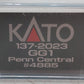 Kato 137-2023 N Scale Penn Central GG-1 Electric Locomotive #4885 EX/Box