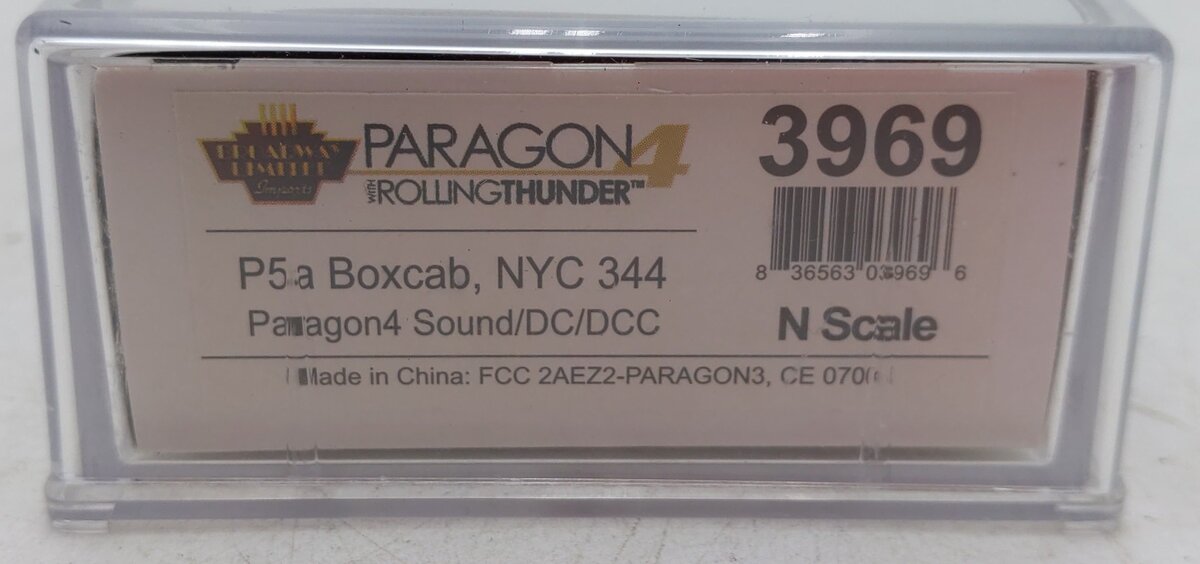 Broadway Limited 3969 N NYC P5a Boxcab Electric Locomotive Sound/DC/DCC #344 EX/Box