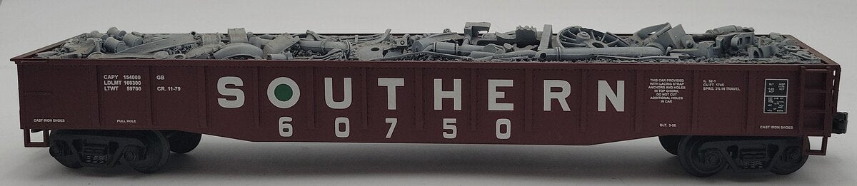 MTH 20-98004 O Gauge Southern Gondola with Junk Load #60750 EX