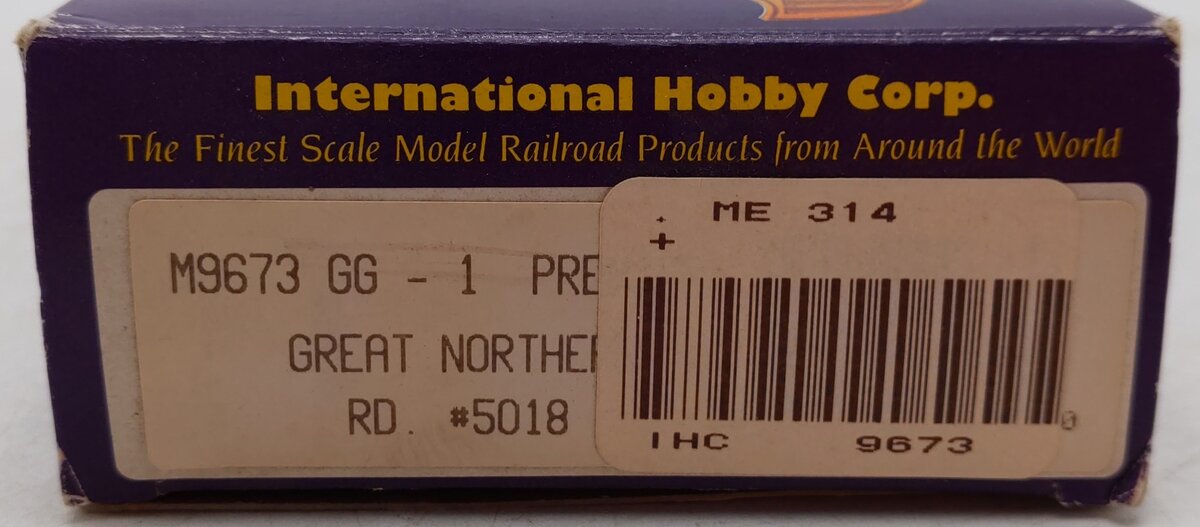 IHC M9673 HO Scale Great Northern Powered GG-1 Electric Locomotive #5018 EX/Box
