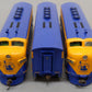 Athearn G2637 HO Scale Genesis Jersey Central Lines F3 ABA Diesel Locomotive Set EX/Box