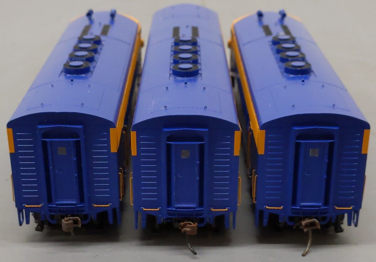Athearn G2637 HO Scale Genesis Jersey Central Lines F3 ABA Diesel Locomotive Set EX/Box