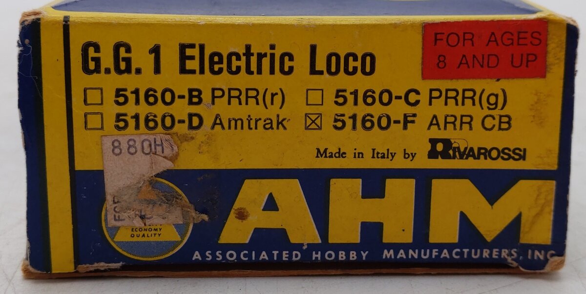 AHM 5160F HO Scale American Railroads 1969 GG-1 Electric Locomotive #4902 VG/Box