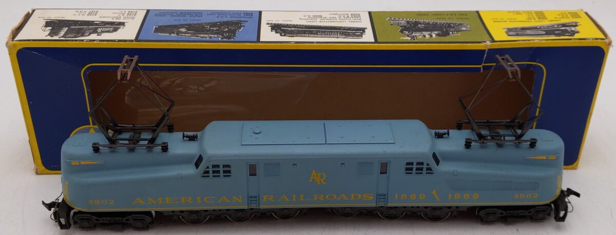 AHM 5160F HO Scale American Railroads 1969 GG-1 Electric Locomotive #4902 VG/Box