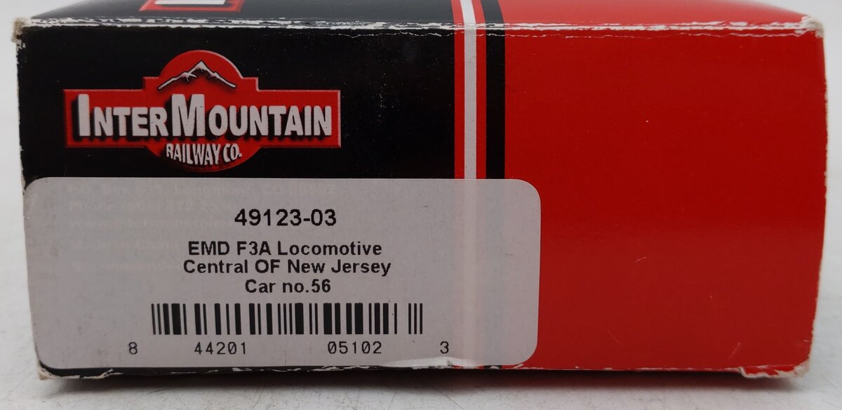 InterMountain 49123-03 HO Scale Jersey Central Lines Diesel Locomotive #56 VG/Box