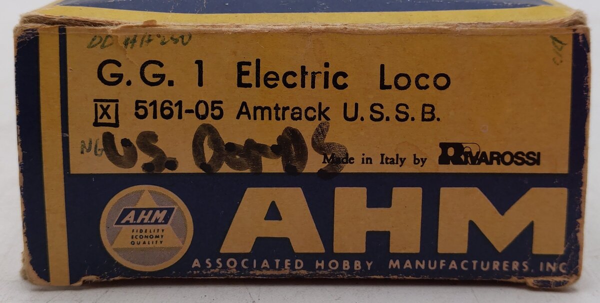 AHM 5161-05 HO Scale Amtrack U.S.S.B. 4-8-8-4 (G.G.1) Electric Locomotive VG/Box