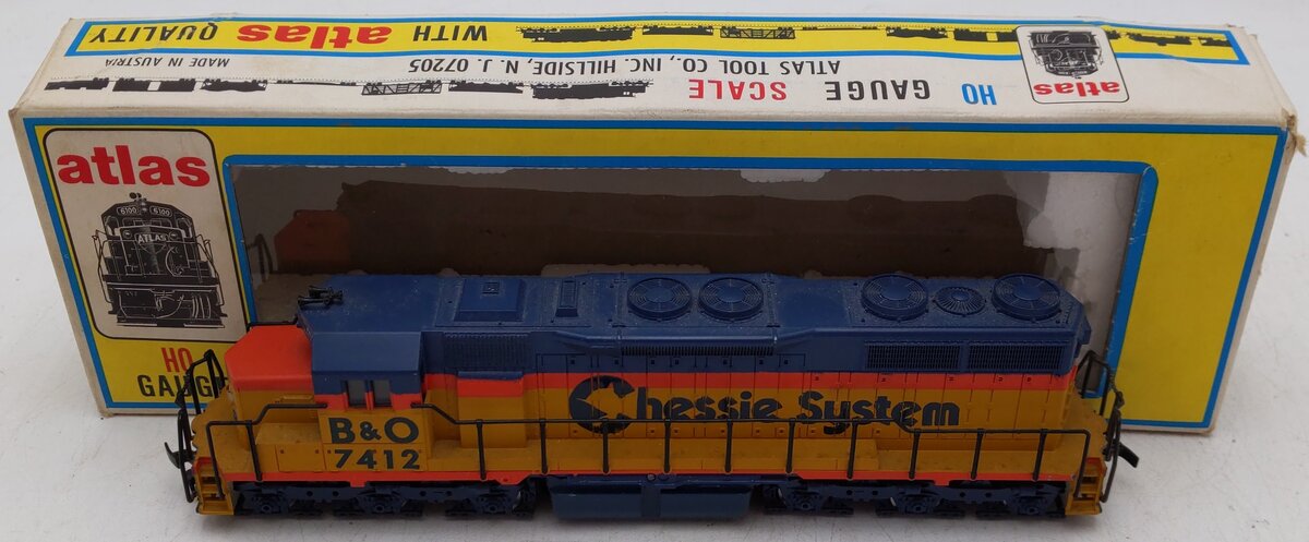 Atlas 7412 HO B&O Chessie Diesel Locomotive VG