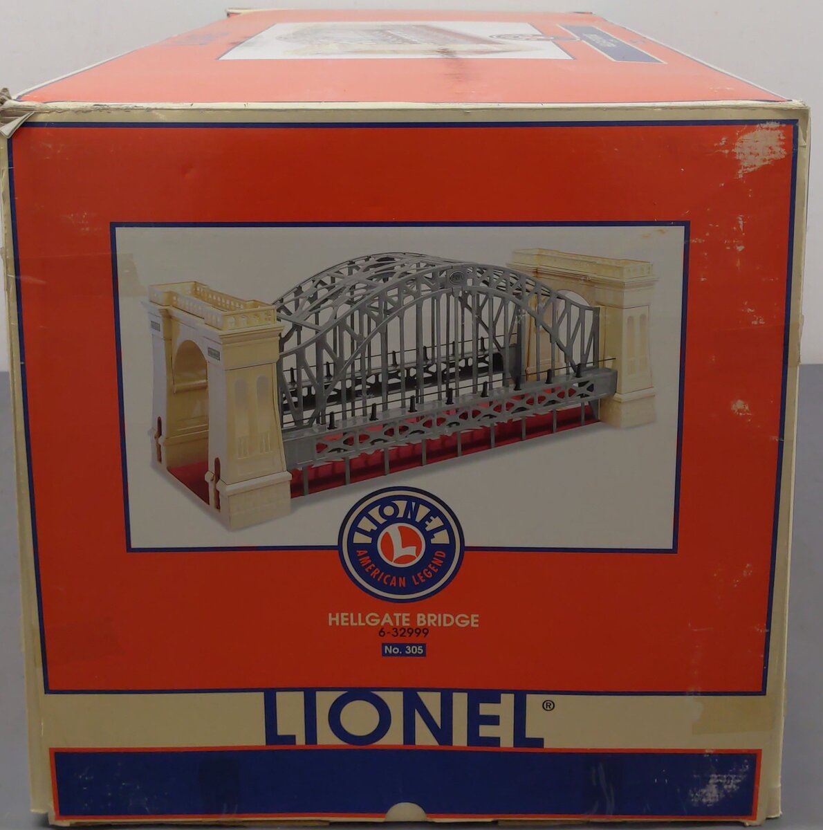 Lionel 6-32999 Standard Gauge Hellgate Bridge (Red and Cream) EX/Box