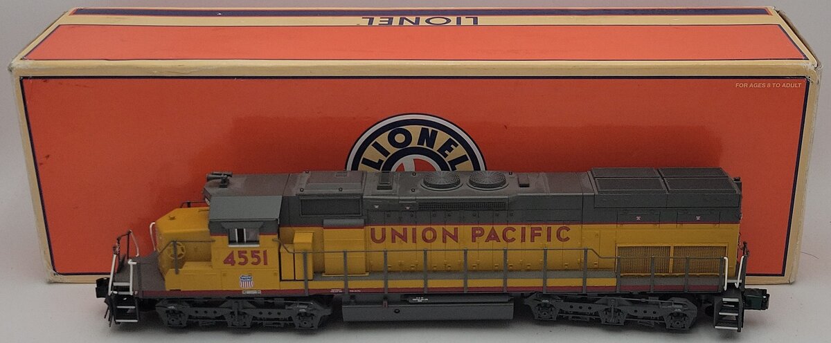 Lionel 6-28255 Union Pacific SD40T-2 Diesel Locomotive #4551 EX/Box