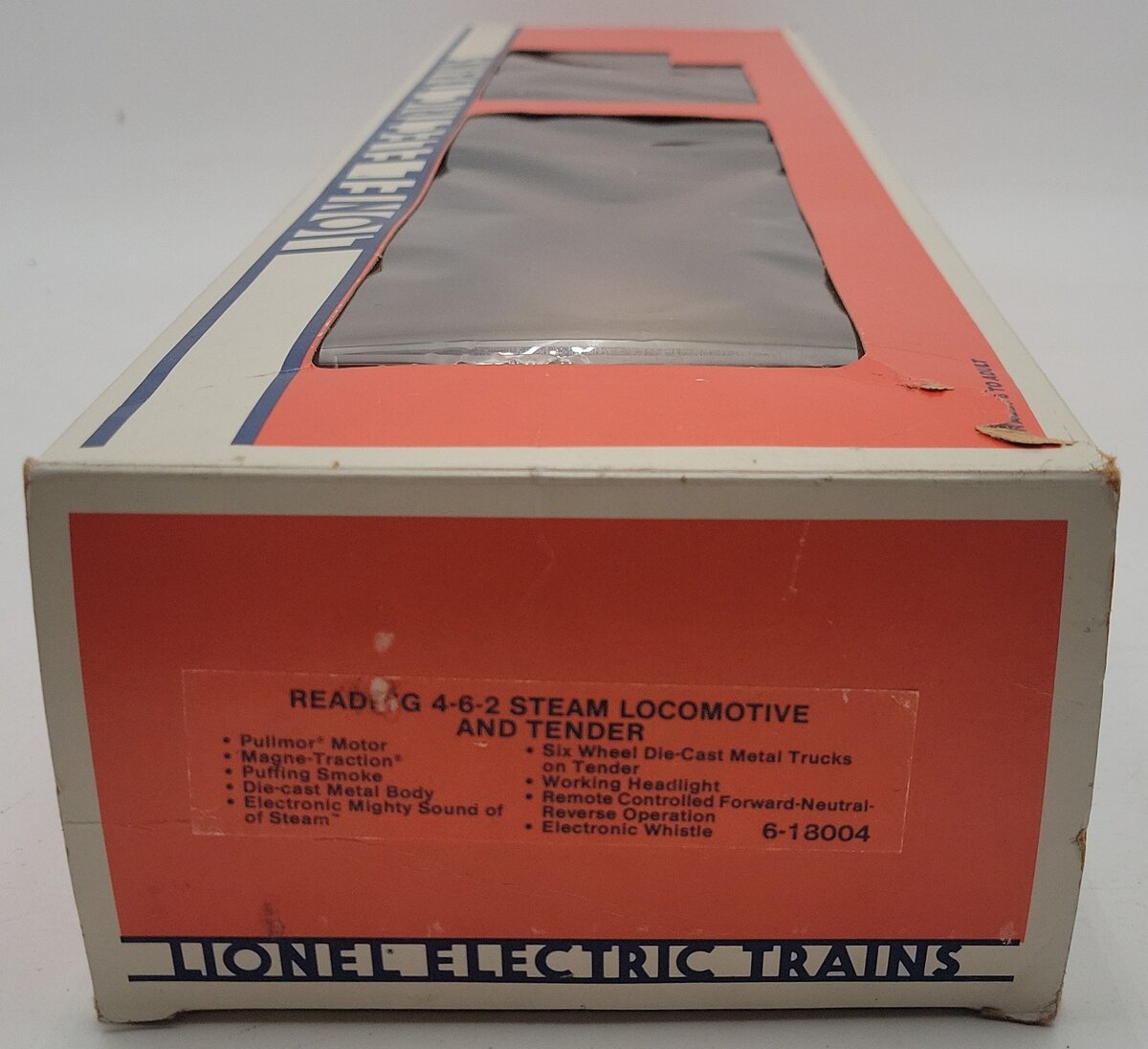 Lionel 6-18004 O Reading 4-6-2 Steam Locomotive & Tender #8004 VG/Box