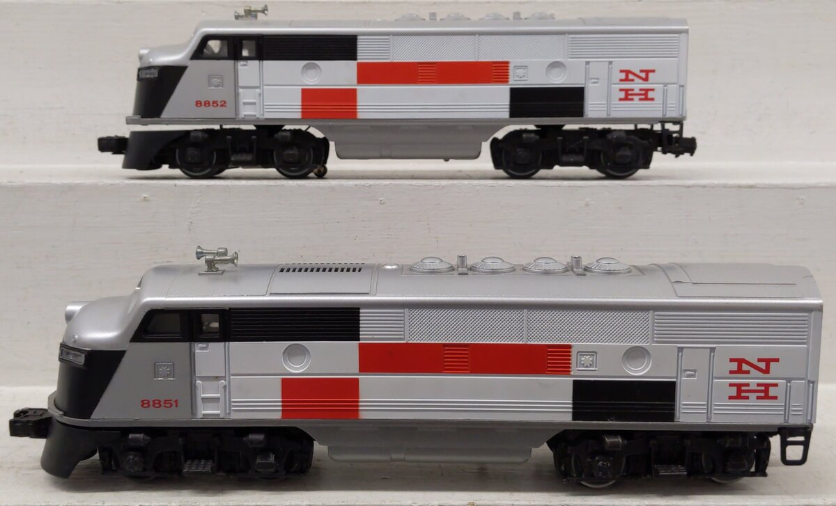 Lionel 6-8851 O Gauge New Haven F3 AA Diesel Locomotive Set #8851/8852 EX