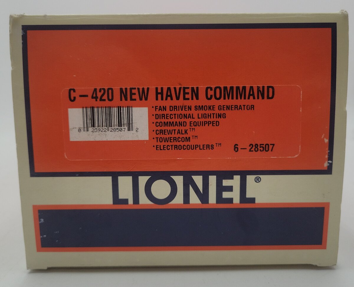 Lionel 6-28507 O Gauge New Haven C-420 Command Diesel Locomotive #2556 EX/Box