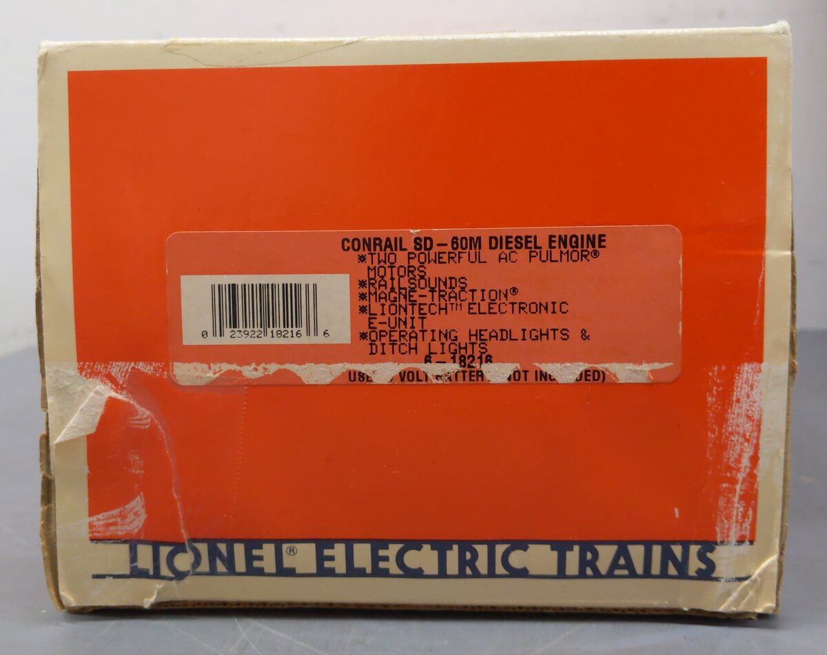 Lionel 6-18216 O Gauge Conrail SD-60M Powered Diesel Locomotive #5500 EX/Box