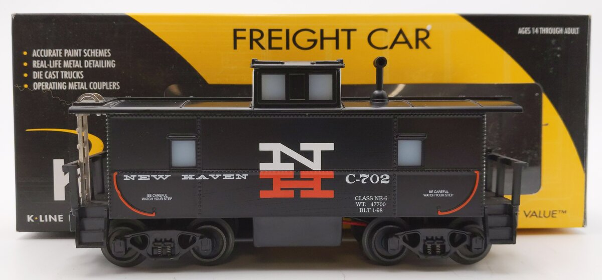 Lionel 6-22663 O Gauge New Haven Illuminated Caboose Car #702 EX/Box