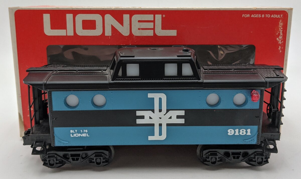 Lionel 6-9181 O Gauge Boston and Maine N5C Porthole Caboose VG/Box